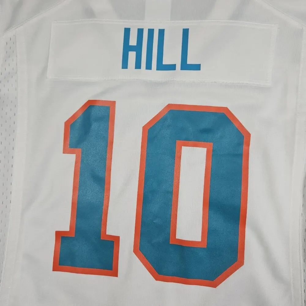 Nike Miami Dolphins Jersey Womens Size M Tyreek Hill #10 NFL White‎ On Field
